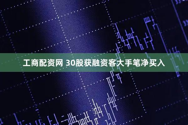 工商配资网 30股获融资客大手笔净买入